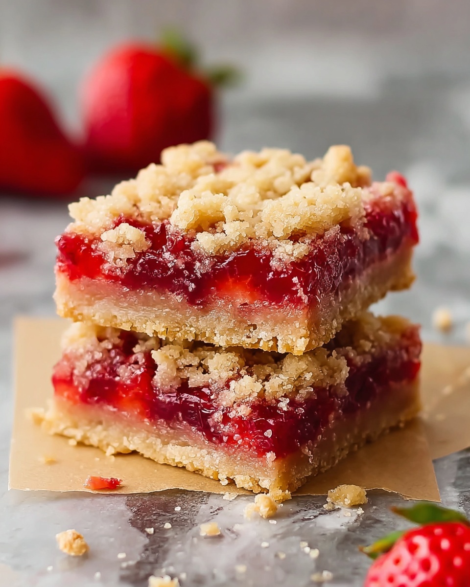 Strawberry Rhubarb Bars Recipe - Recipe Image