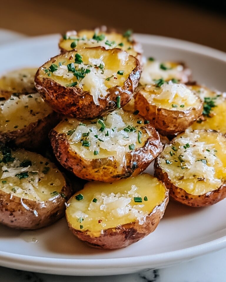 Parmesan Smashed Potatoes with Garlic Dip Recipe