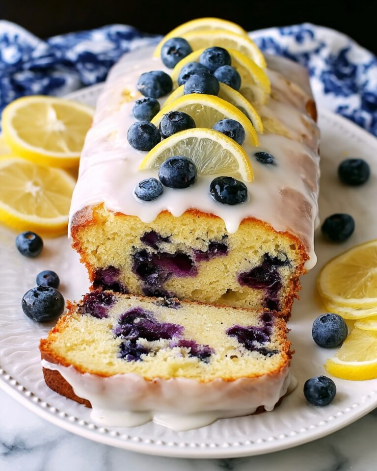 Lemon Blueberry Loaf with Lemon Glaze Recipe