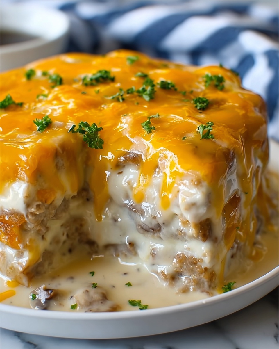 Biscuits and Gravy Casserole Recipe - Recipe Image