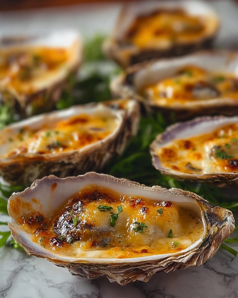 Garlic Parmesan Baked Oysters Recipe