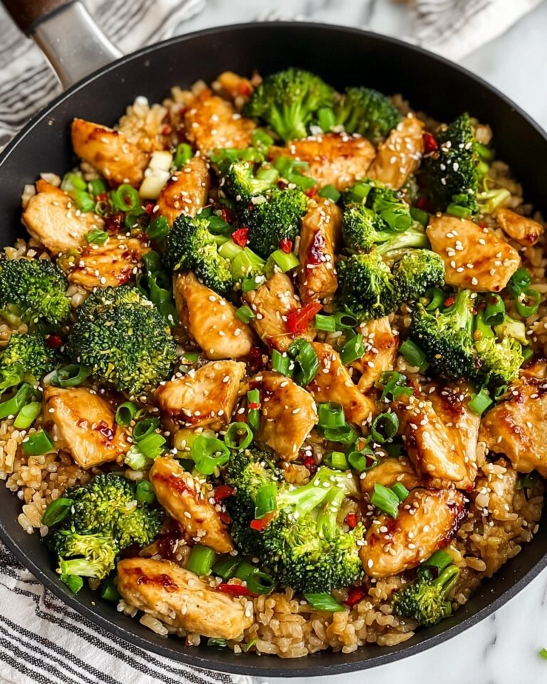 Teriyaki Chicken Skillet Casserole with Broccoli Recipe