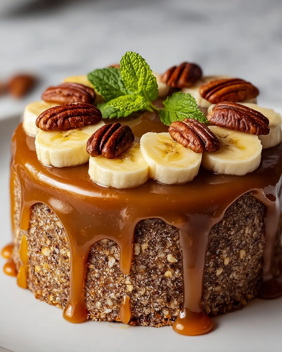 Banana Pecan Caramel Cake Recipe - Recipe Image
