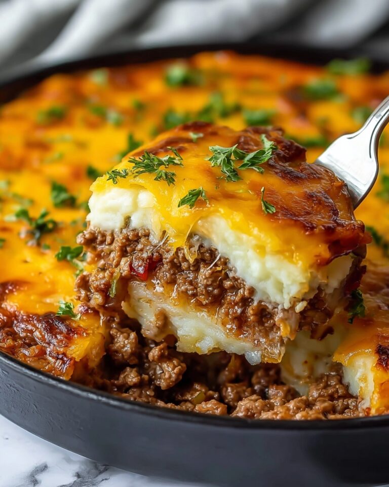 Cheesy Loaded Meatloaf Casserole Recipe