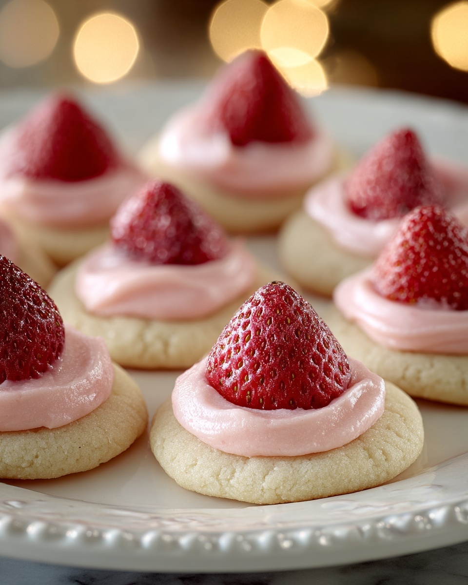 Strawberry Kiss Cookies Recipe - Recipe Image