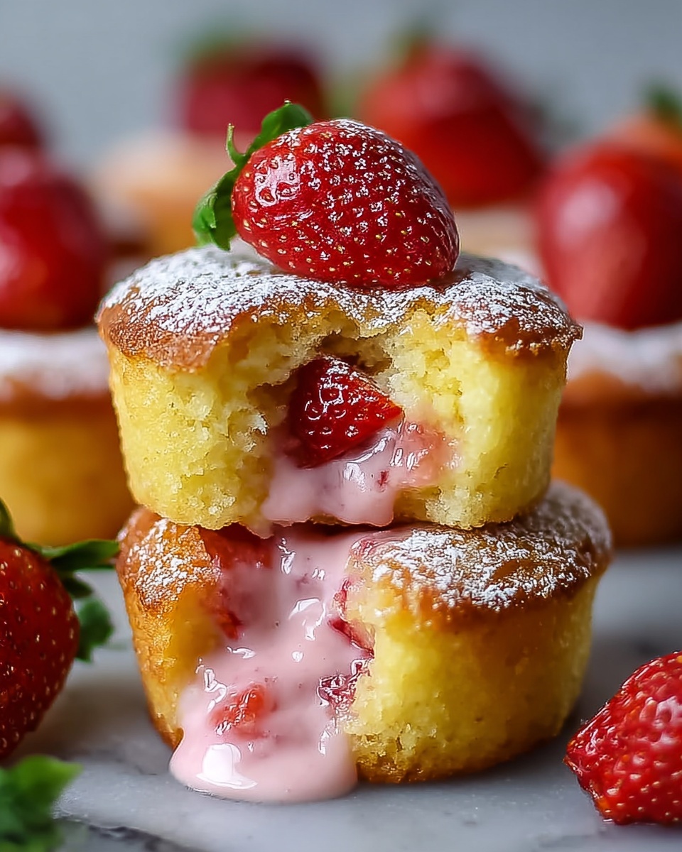 Cream Cheese Strawberry Muffins: A Deliciously Moist Recipe - Recipe Image