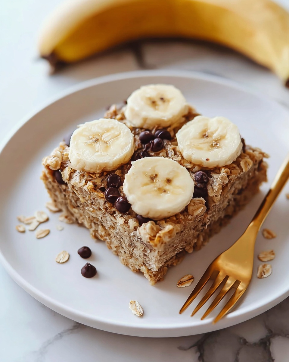 High-Protein Banana Bread Baked Oatmeal Recipe - Recipe Image