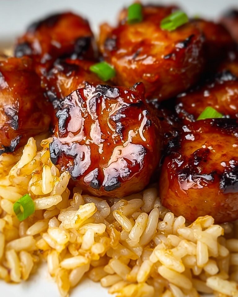 One-Pan Sweet & Tangy BBQ Sausage Rice Recipe