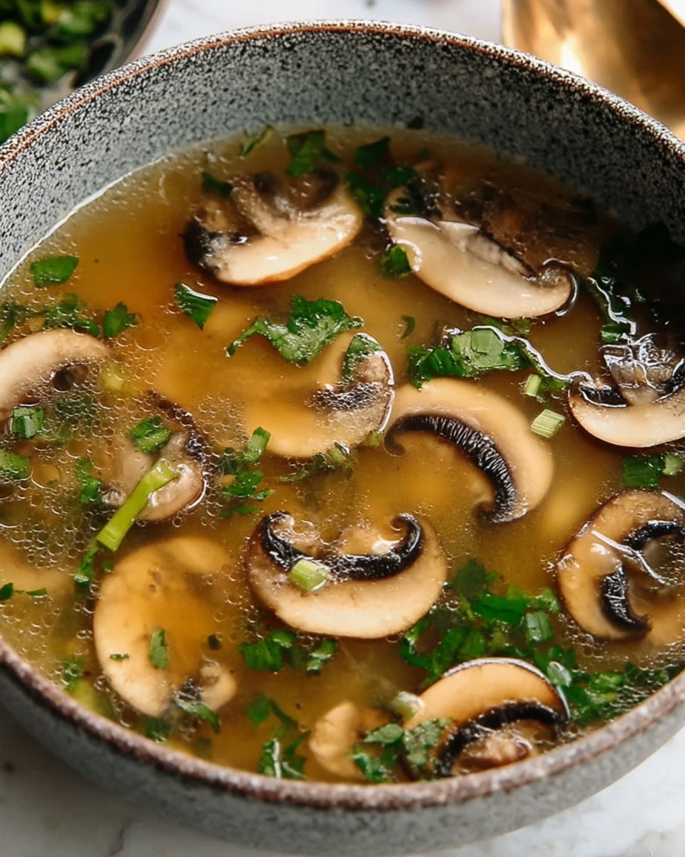 Japanese Clear Mushroom Soup Recipe - Recipe Image