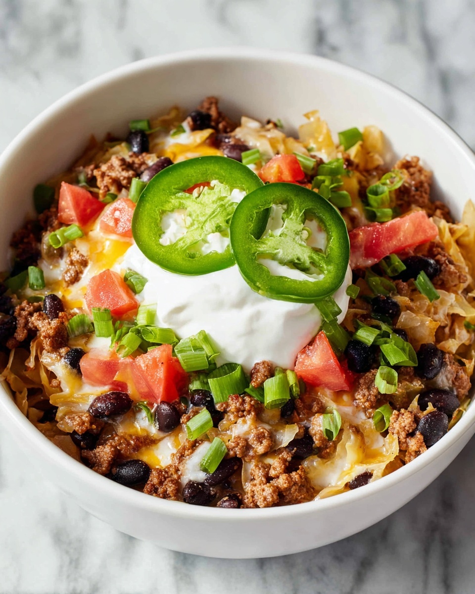 Low Carb Cabbage Taco Skillet Recipe - Recipe Image