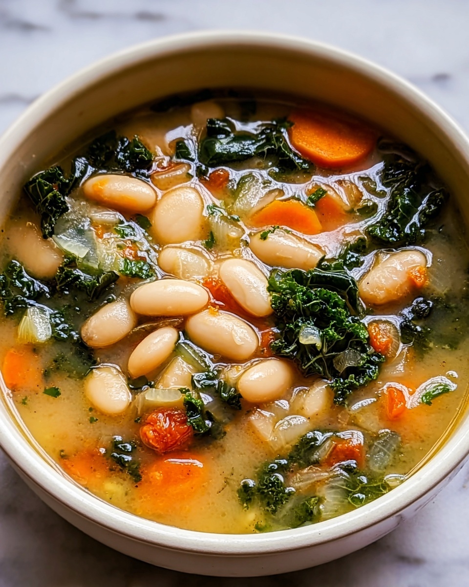 Tuscan White Bean and Kale Soup Recipe - Recipe Image