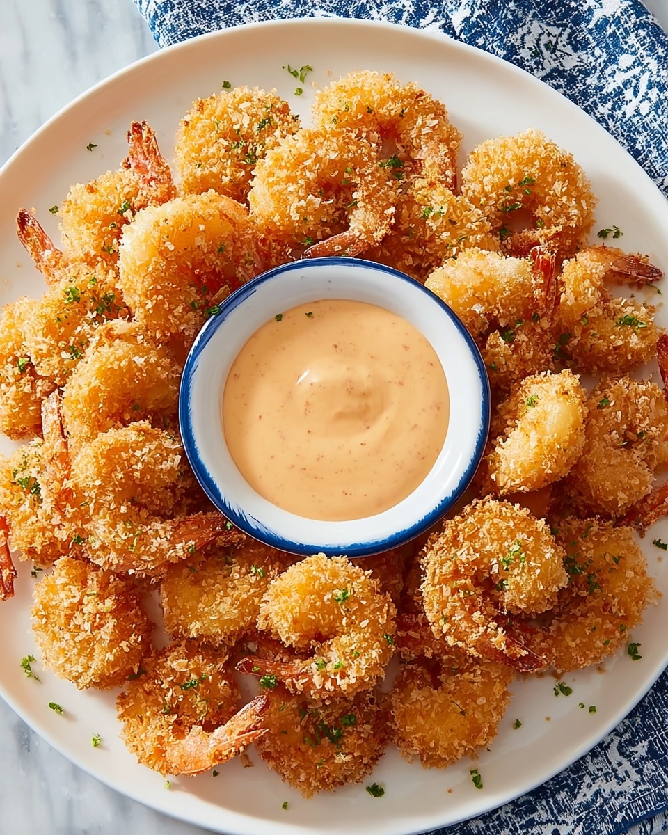 Air Fryer Coconut Shrimp with Spicy Sriracha Mayo Dipping Sauce Recipe - Recipe Image