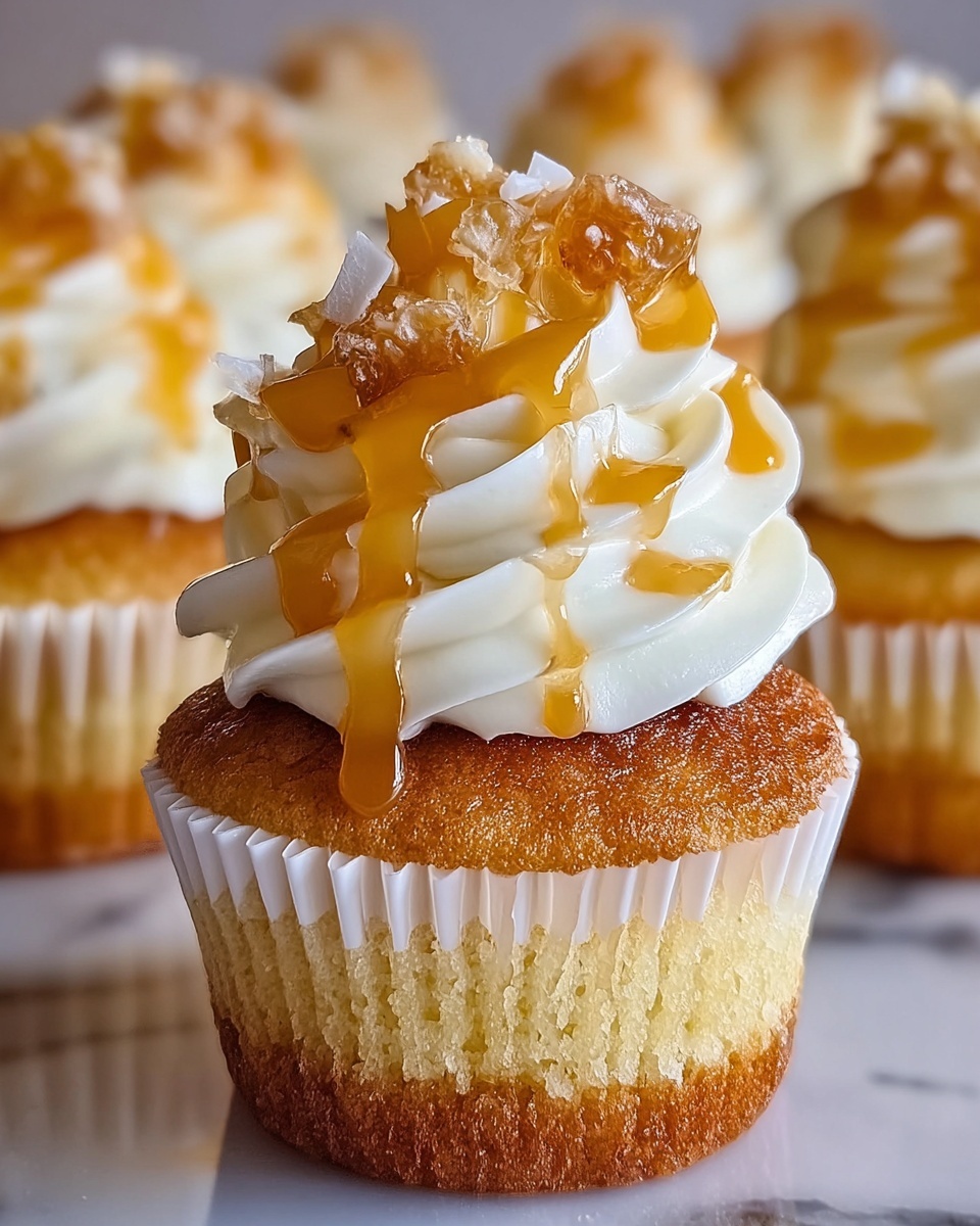 Honey Peach Cream Cheese Cupcakes Recipe - Recipe Image