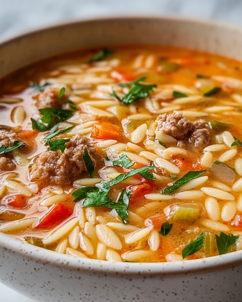 Marry Me Sausage Orzo Soup Recipe - Recipe Image
