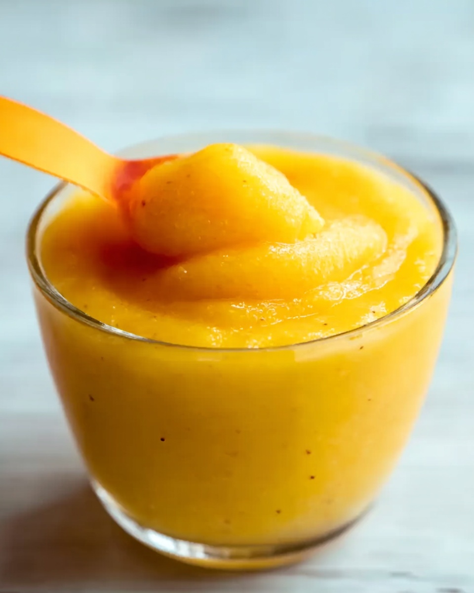 5-Minute Peach Smoothie Recipe : Fresh & Easy Recipe - Recipe Image