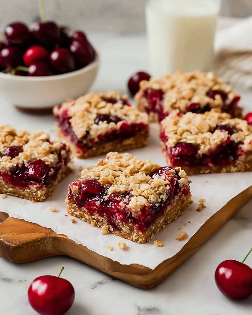 Cherry Crumble Bars Recipe - Recipe Image