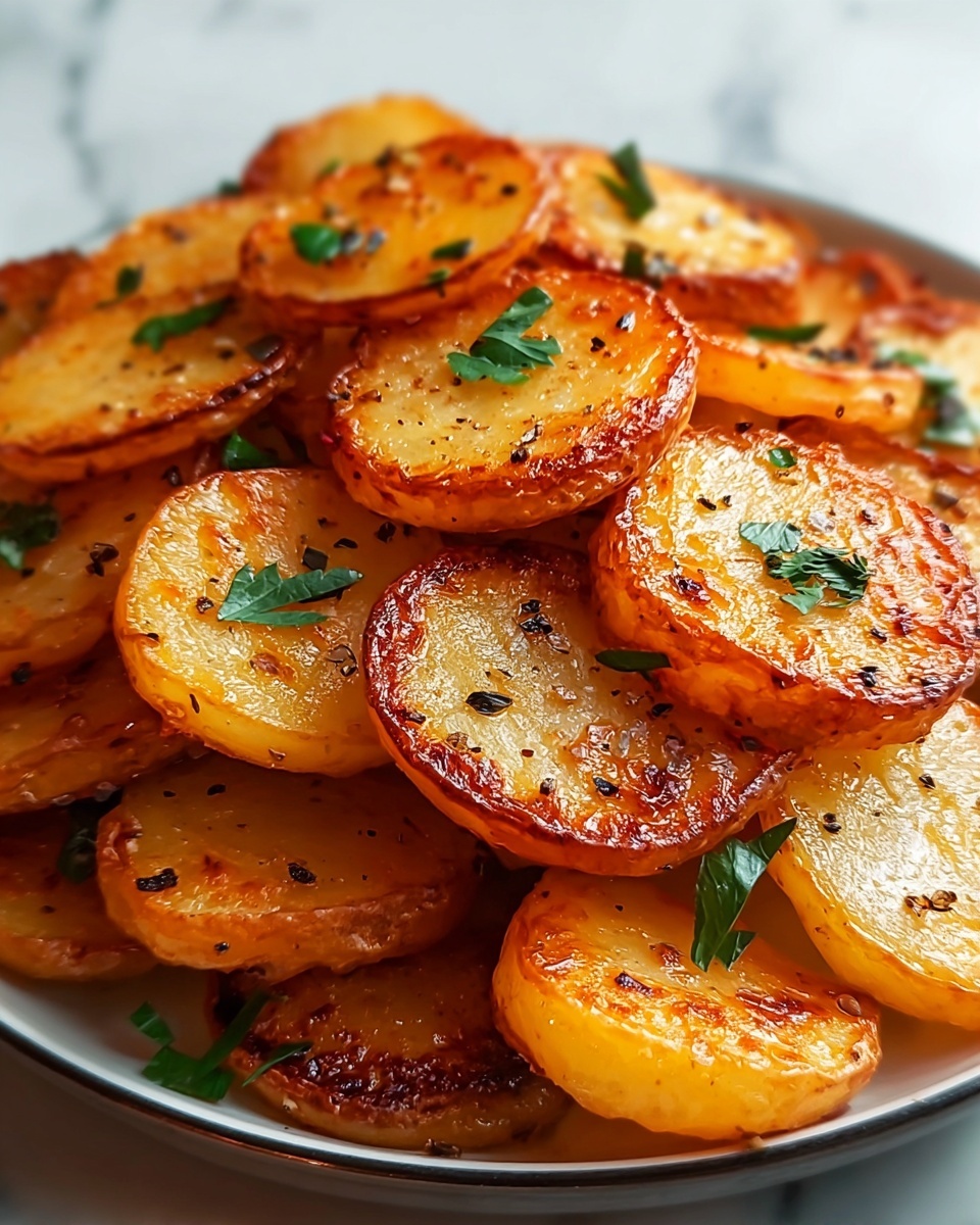 Crispy Air Fryer Sliced Potatoes Recipe - Recipe Image