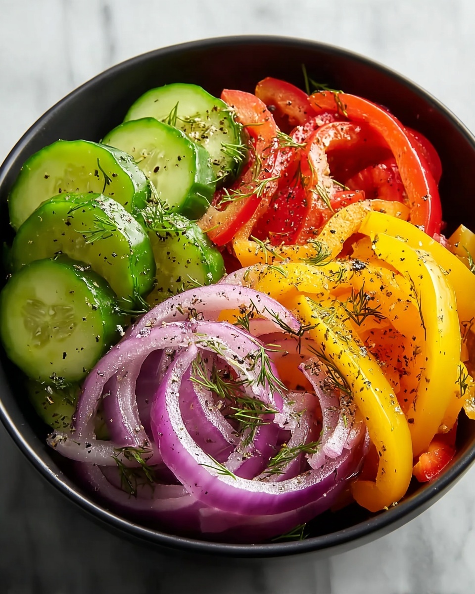 Cucumber Sweet Pepper Salad Recipe - Recipe Image