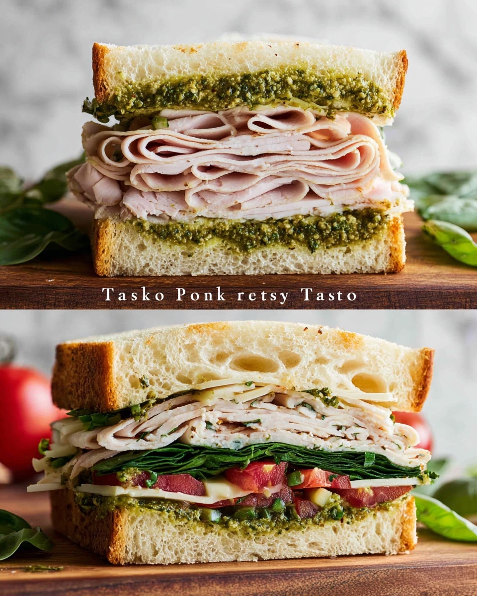 Turkey Pesto Sandwich Recipe - Recipe Image