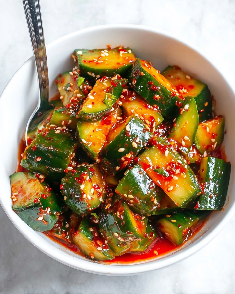 Spicy Fresh Cucumber Salad Recipe - Recipe Image