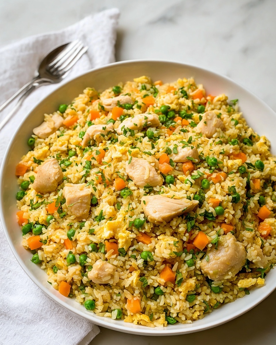 Simple Chicken Fried Rice Recipe - Recipe Image