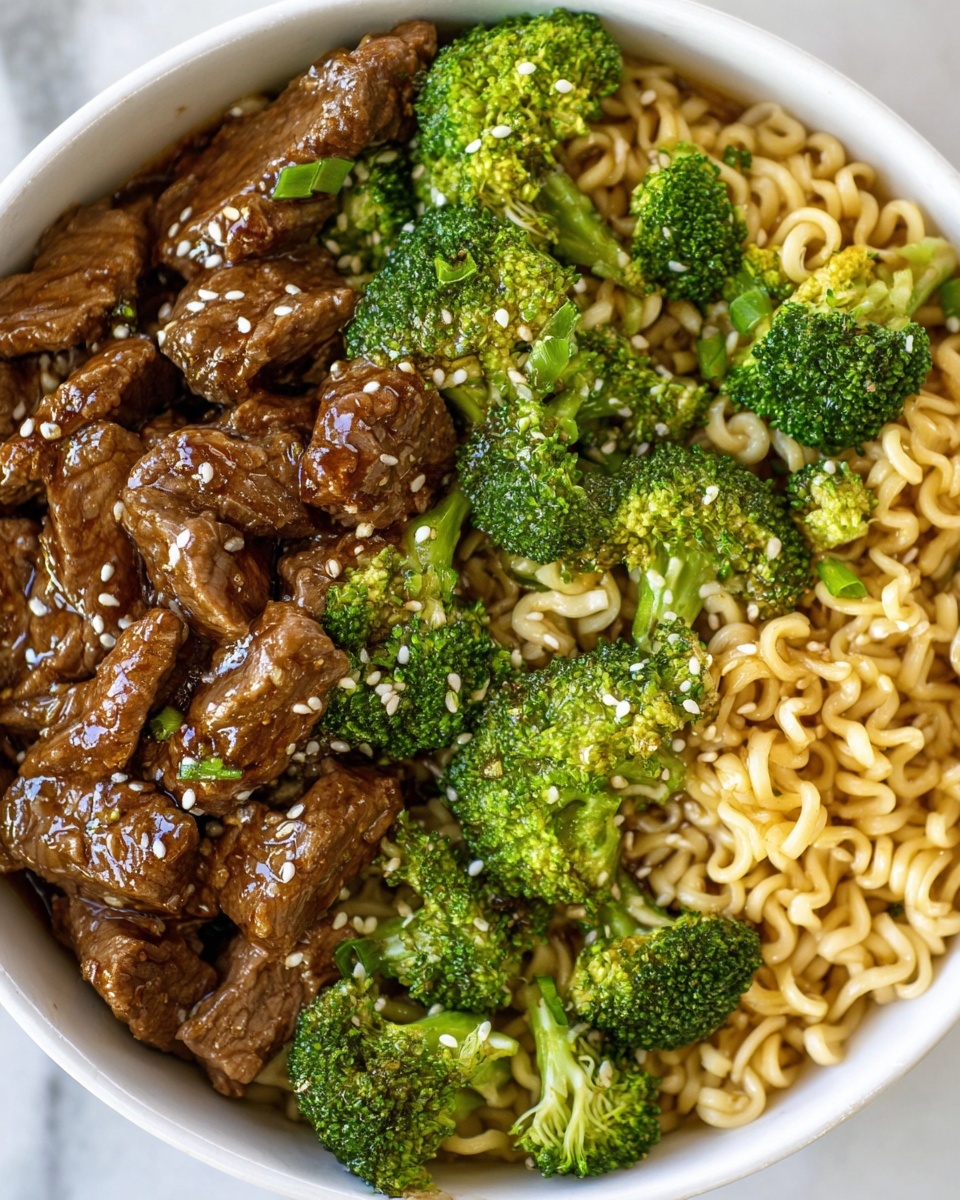 Simple Beef and Broccoli Ramen Stir Fry Recipe - Recipe Image