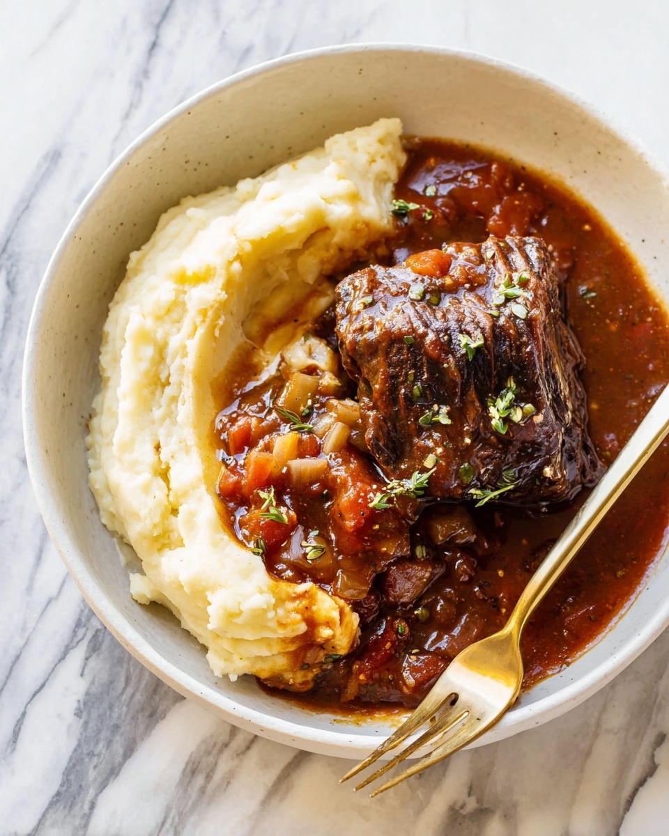 Crockpot Red Wine Braised Short Ribs Recipe - Recipe Image