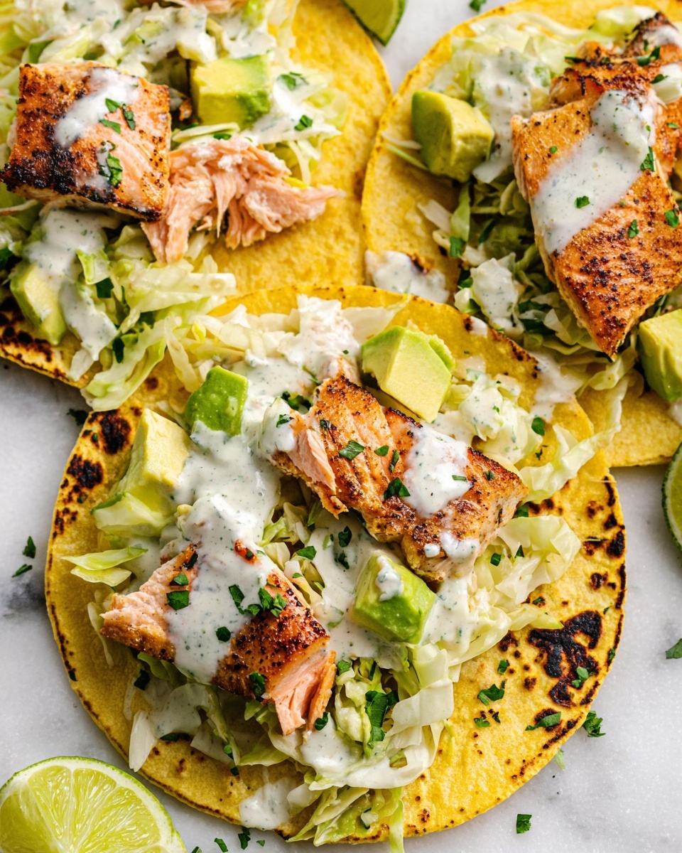 Baked Salmon Tacos Recipe - Recipe Image