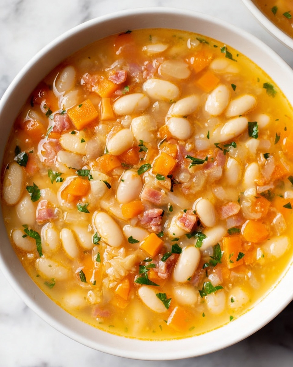 Easy Ham and White Bean Soup Recipe - Recipe Image