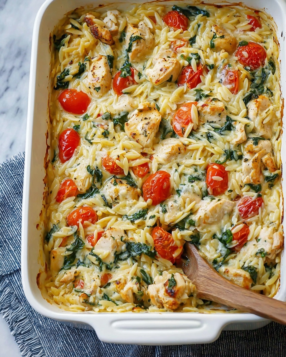 Chicken Orzo Bake Recipe - Recipe Image