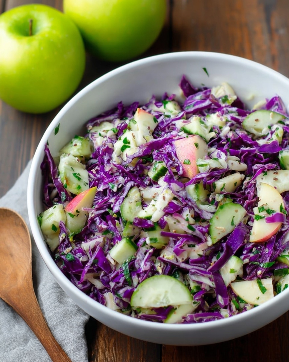 Red Cabbage Salad with Apple and Sauerkraut Recipe - Recipe Image