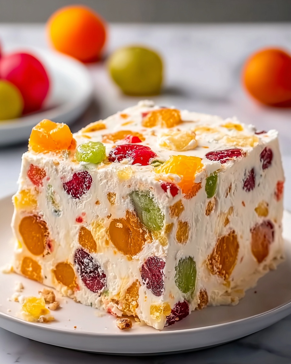 Frozen Fruit Salad with Cream Cheese and Whipped Topping Recipe - Recipe Image