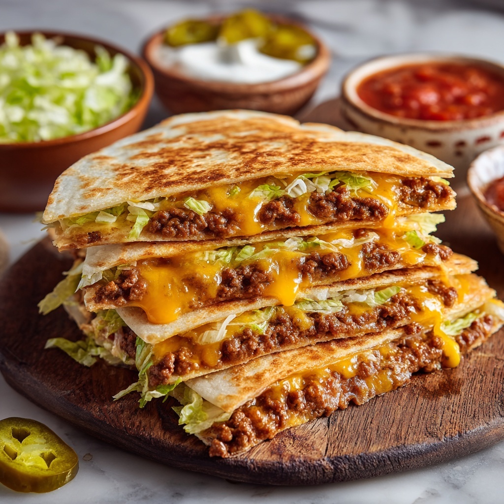 Big Mac Quesadillas Recipe - Recipe Image