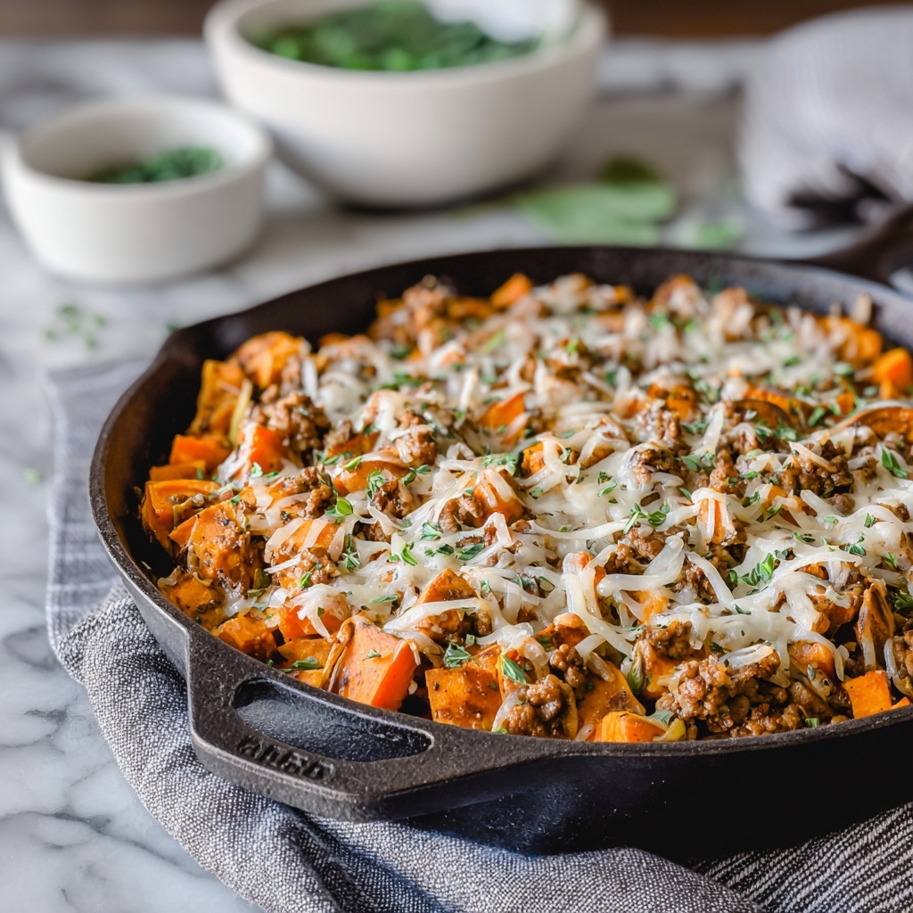 Ground Turkey & Sweet Potato Skillet Recipe - Recipe Image