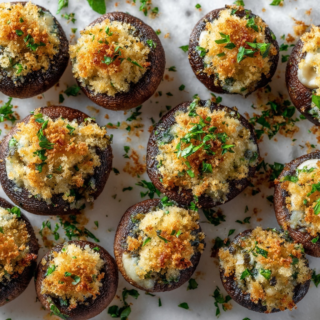Cheesy Herb-Stuffed Mushrooms Recipe - Recipe Image