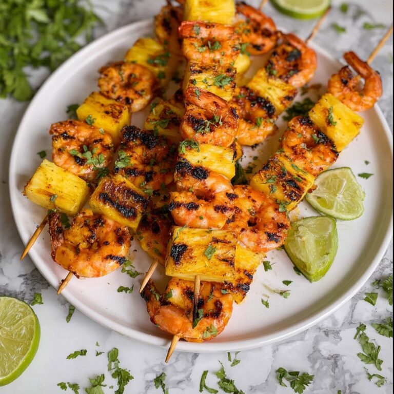 Pineapple Shrimp Skewers Recipe