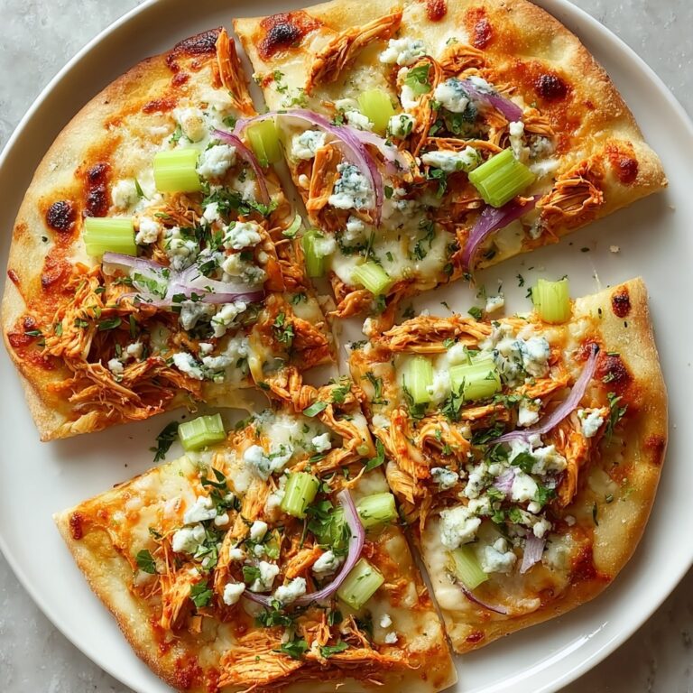 Buffalo Chicken Flatbread Pizza Recipe