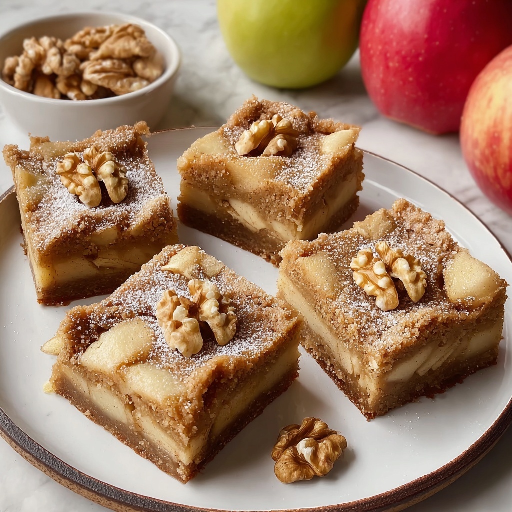 Chewy Spiced Apple Blondies Recipe - Recipe Image