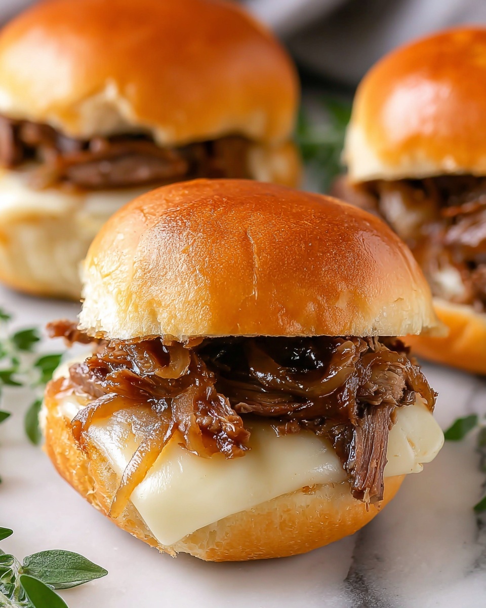 Philly Cheesesteak Sliders Recipe - Recipe Image