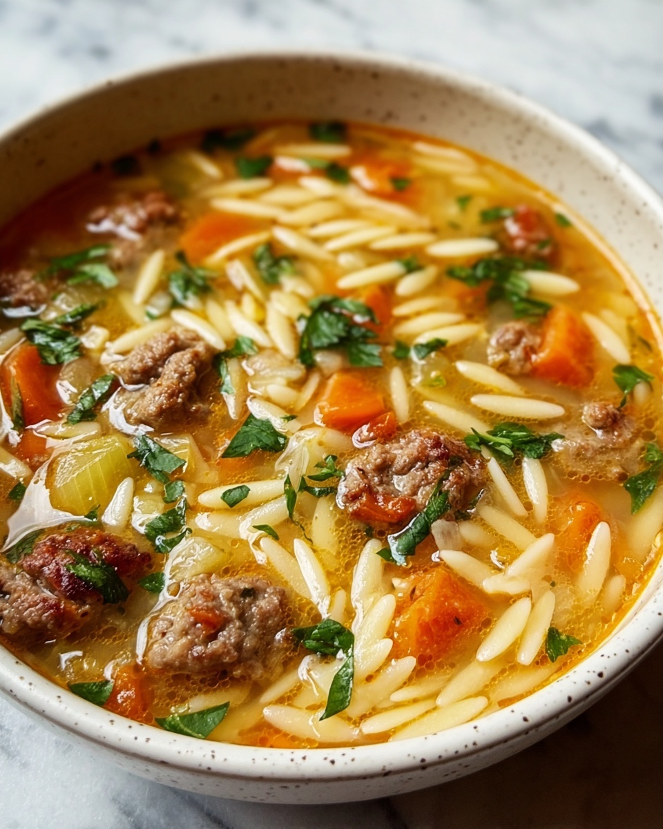 Marry Me Sausage Orzo Soup Recipe - Recipe Image