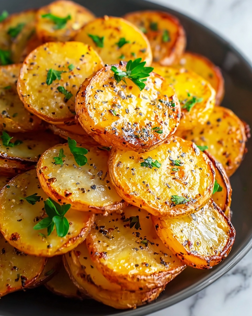 Crispy Air Fryer Sliced Potatoes Recipe - Recipe Image