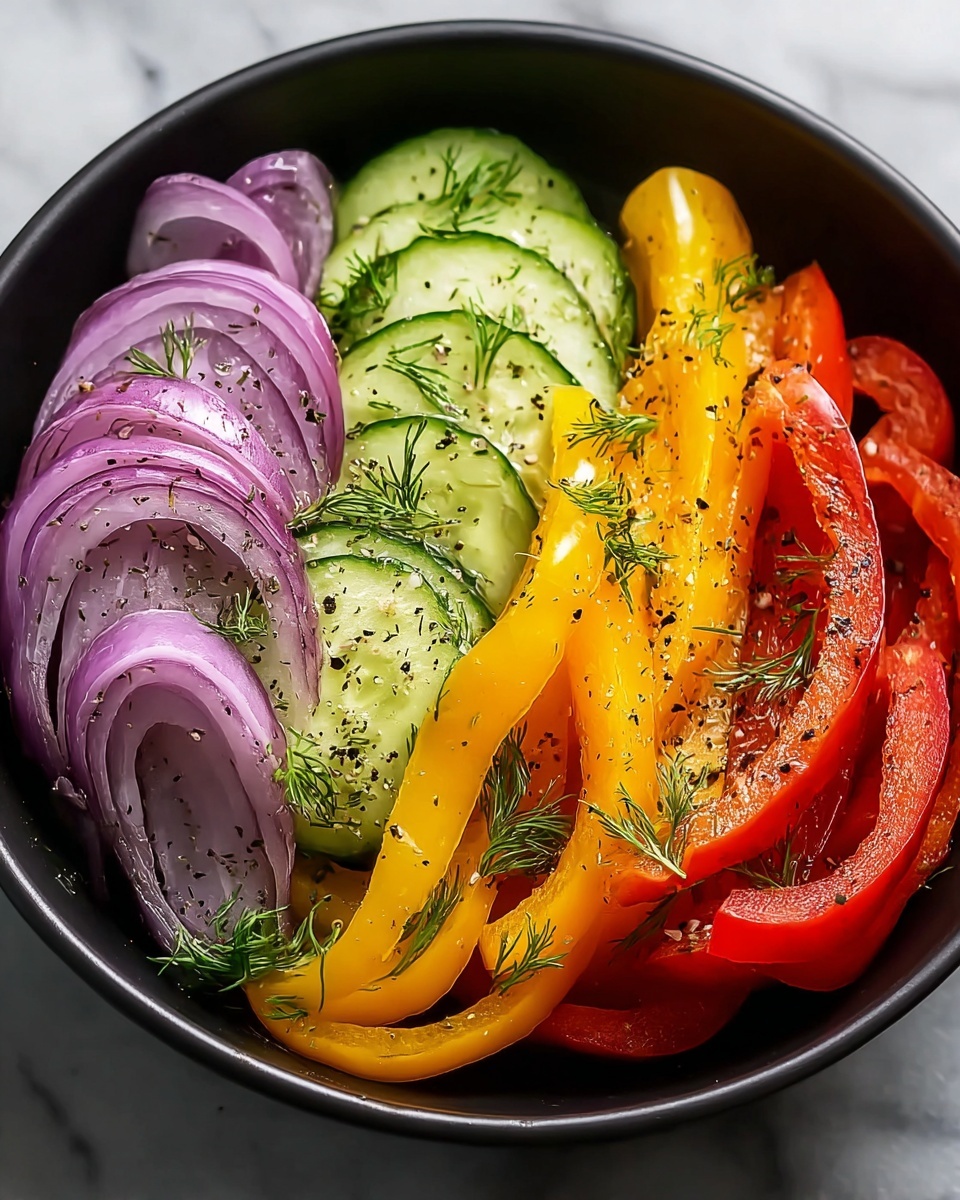 Cucumber Sweet Pepper Salad Recipe - Recipe Image
