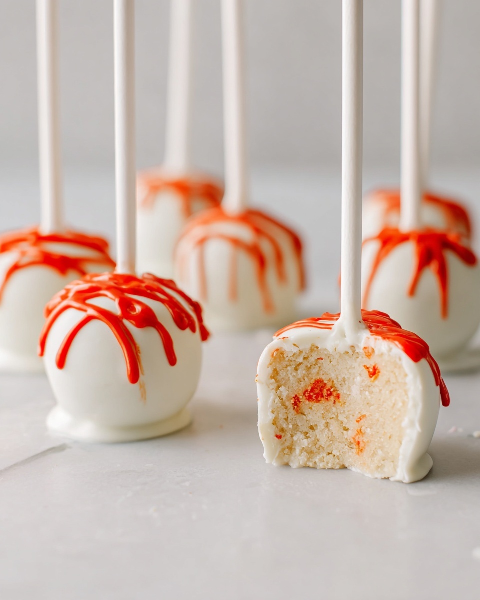 Bloody Halloween Cake Pops Recipe - Recipe Image
