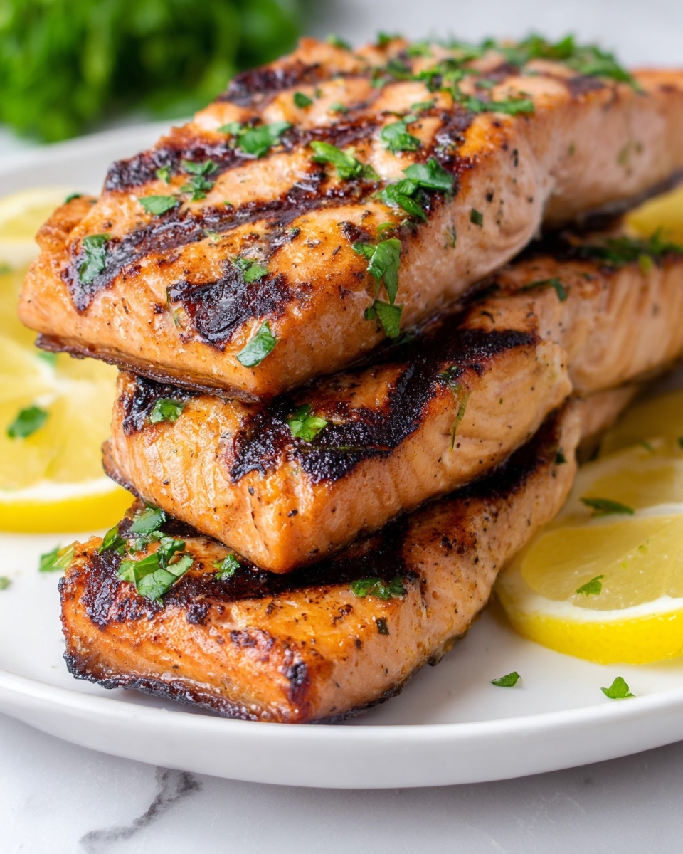 Marinated Grilled Salmon Recipe - Recipe Image