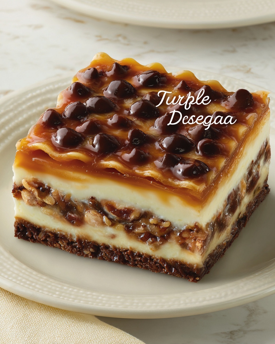 Turtle Lasagna Dessert Recipe - Recipe Image