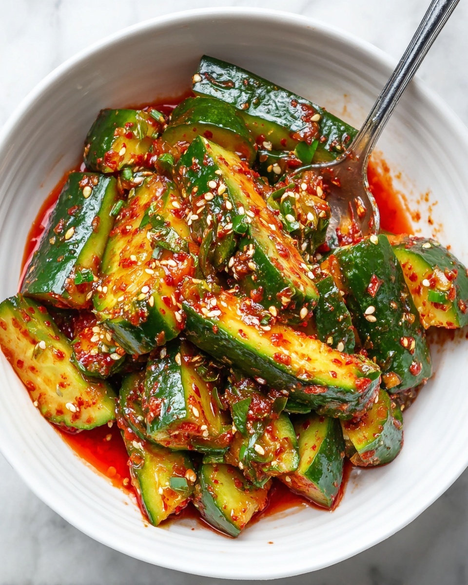 Spicy Fresh Cucumber Salad Recipe - Recipe Image