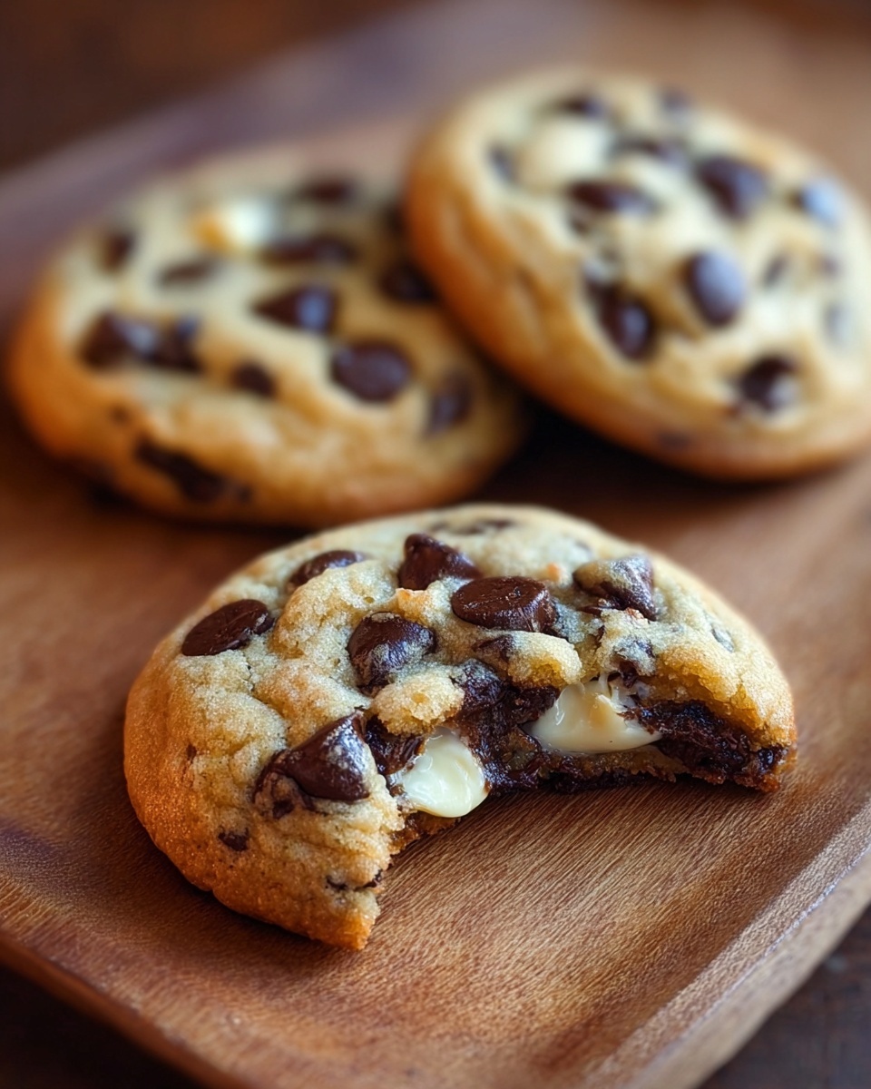 Cheesecake Stuffed Chocolate Chip Cookies Recipe - Recipe Image