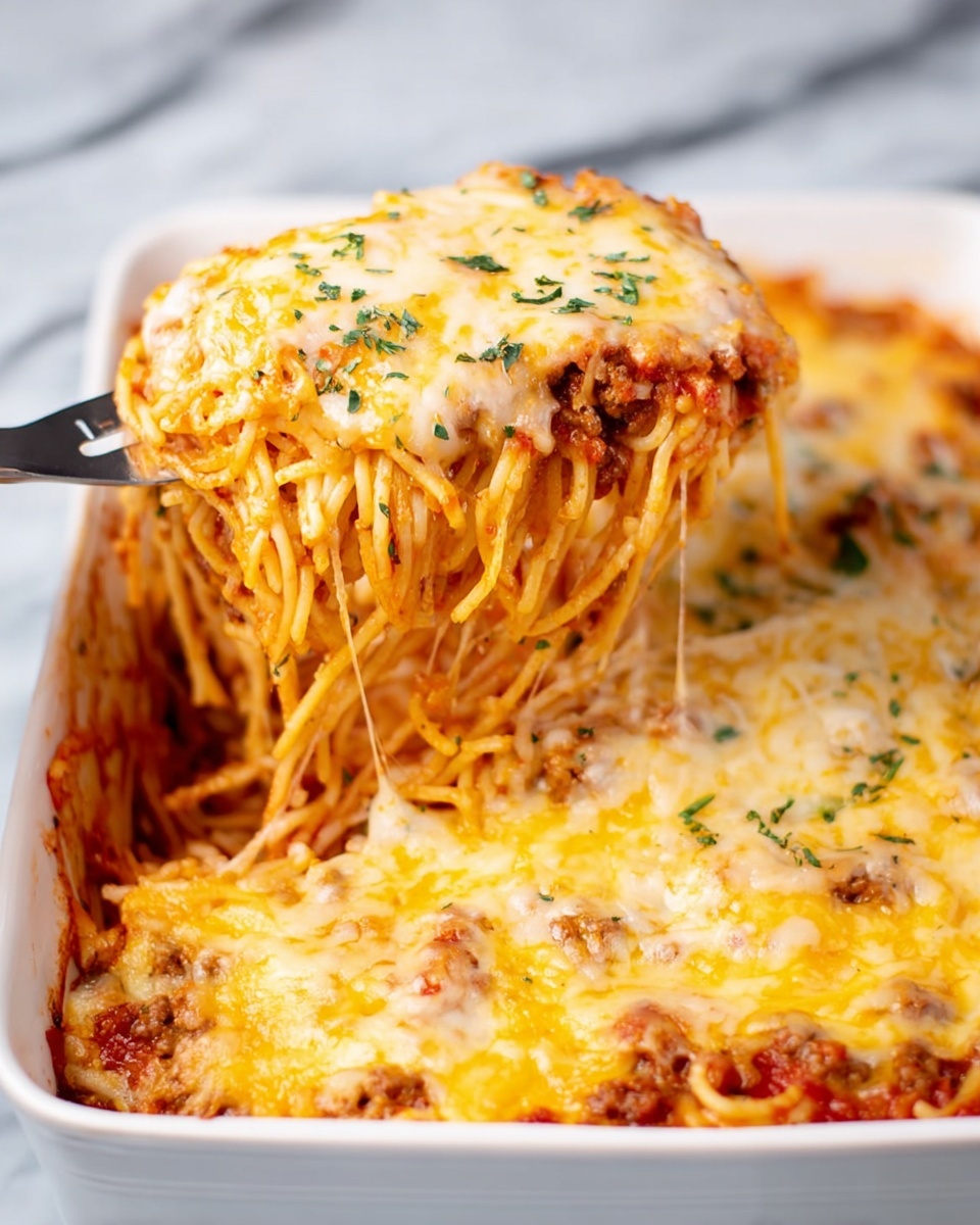 Easy Baked Spaghetti Recipe - Recipe Image