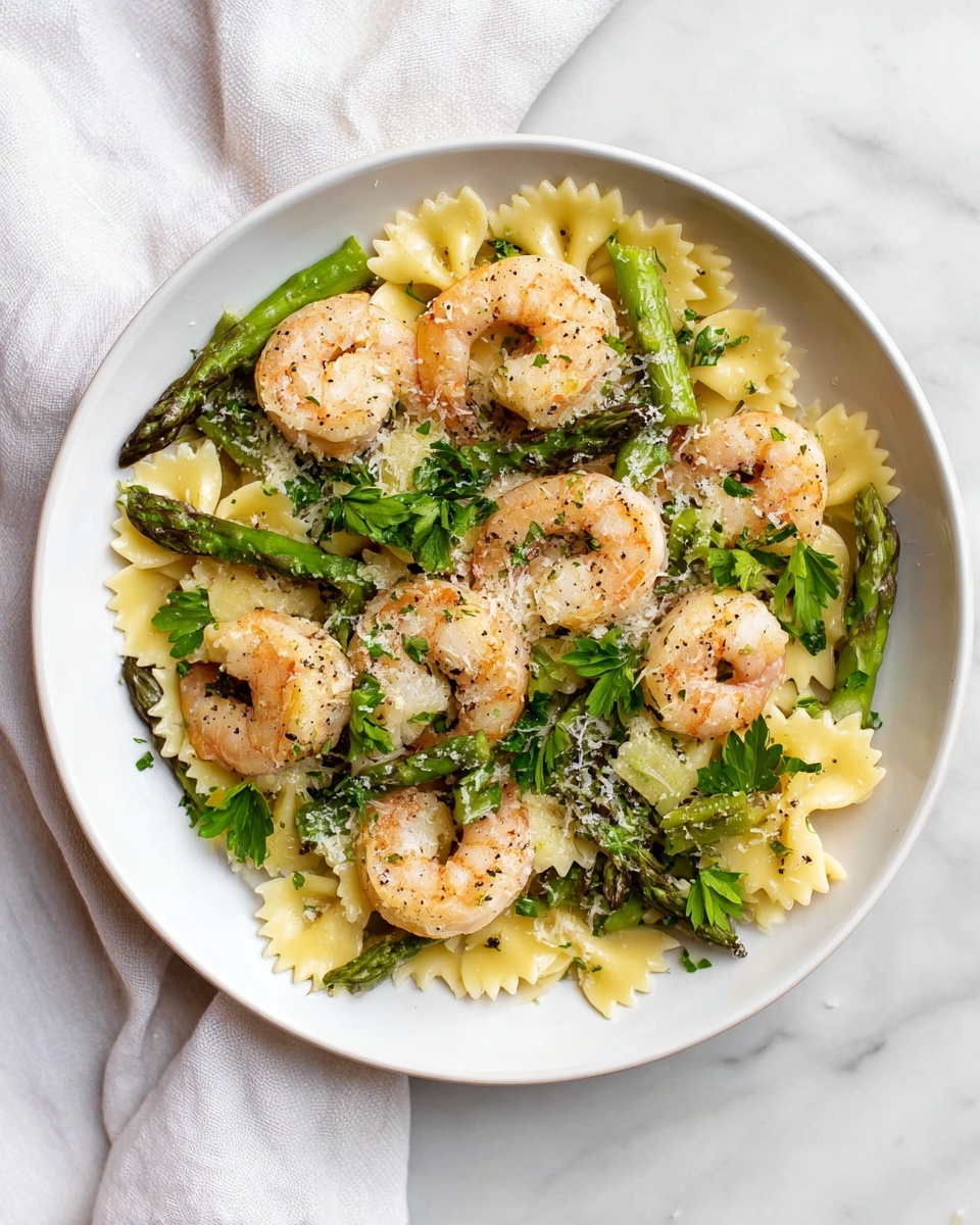 Healthy Shrimp and Asparagus Pasta Recipe - Recipe Image