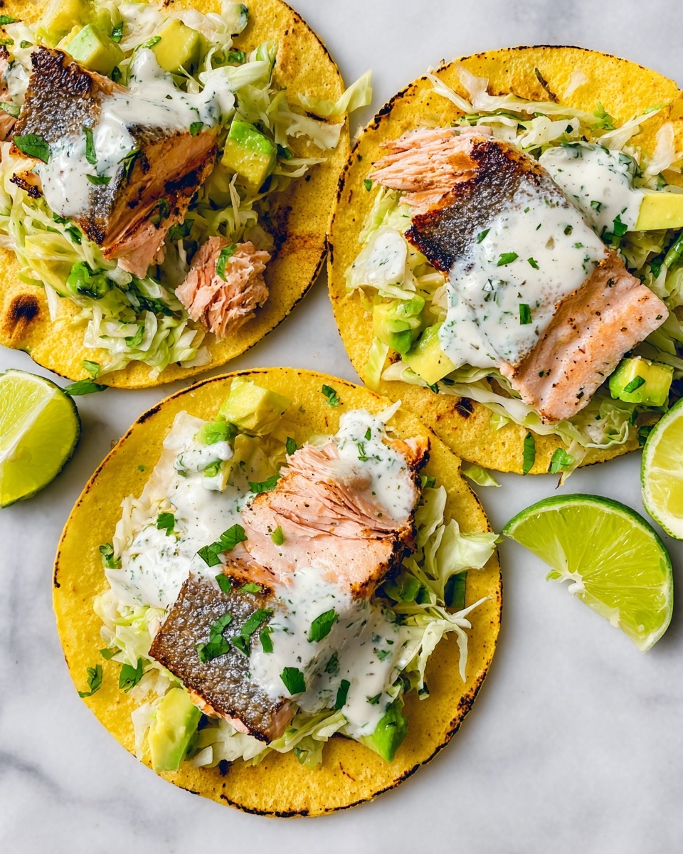 Baked Salmon Tacos Recipe - Recipe Image